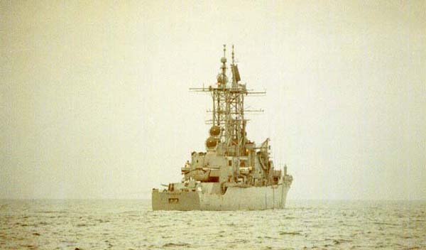 U.S.S. TRUXTON at Sea